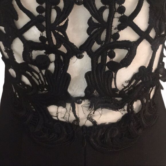 Jessica McClintock Vintage Black Mermaid Gown - Picture 9 of 16